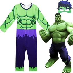 Hulk Costumes for girl Fancy dress Halloween Carnival Party Peter Pan Cosplay Boy Kids Superhero Clothing Decorations Supplies