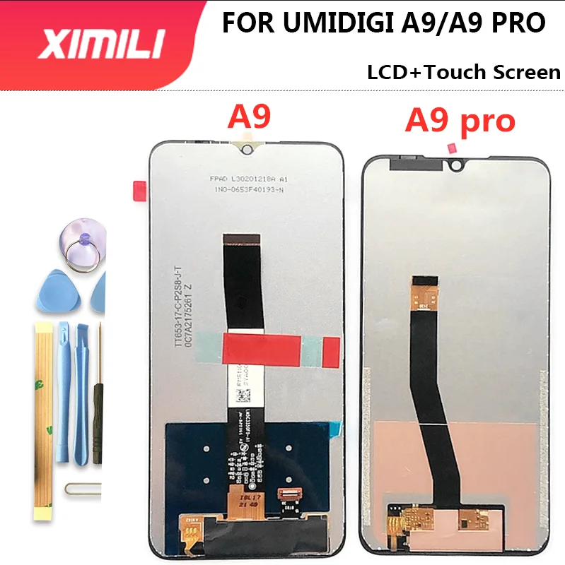 Original UMIDIGI A9 LCD Display + Touch Screen Digitizer Assembly Sensor For Umi Umidigi A9 / A9 Pro A9Pro phones Replacement