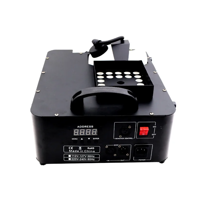 Imagem -02 - Controle Remoto 1500w 24x9w Rgb 3in1 Conduziu a Máquina de Fumaça Dmx512 dj Fase Fogger Equipamento Cor Completa com Spray até Efeitos de Névoa