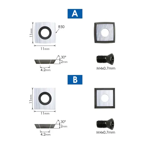 TASP कार्बाइड कटर इन्सर्ट सेट वुडटर्निंग टूल्स रिप्लेसमेंट कटर होलोवर्स फ़िनिशर्स वुड लेथ टर्निंग टूल्स 6 best sales लकड़ी का काम - №3