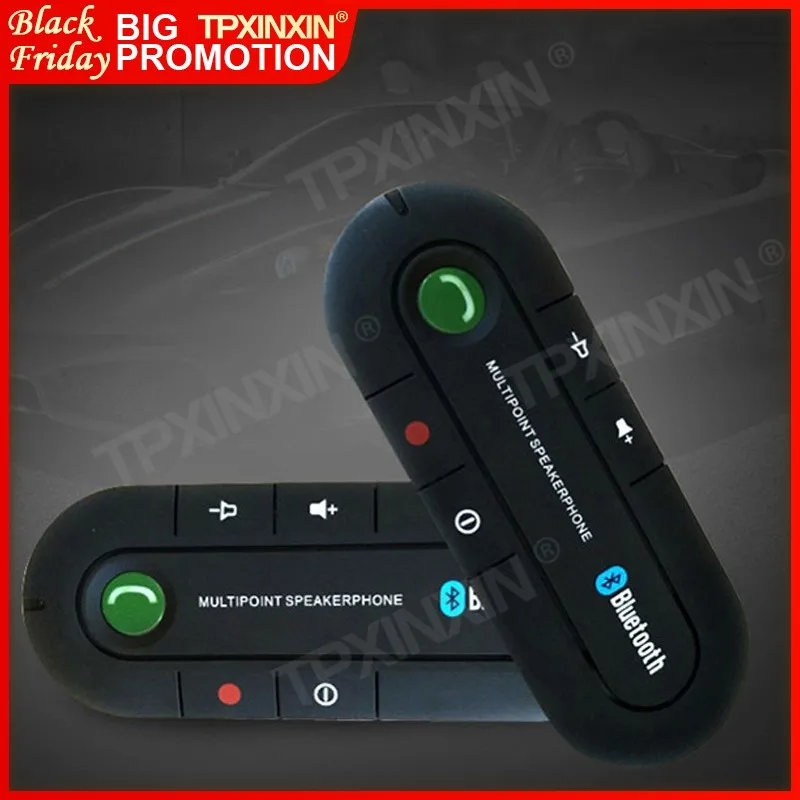 

Sunvisor 4.1 Version Car Bluetooth Hands-free Call Receiver Music Play Dual Mobile Phones Connection 1-for-2 Bluetooth Player