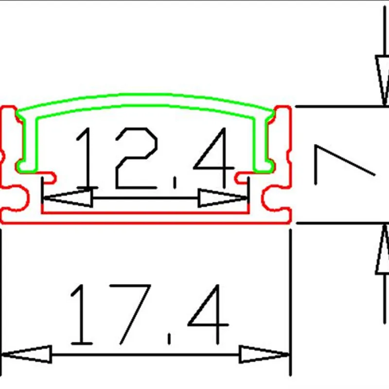 Imagem -06 - Faixa de Led Perfil de Alumínio Invólucro para Faixas de Led 2.5m por Unidade de Alta Qualidade