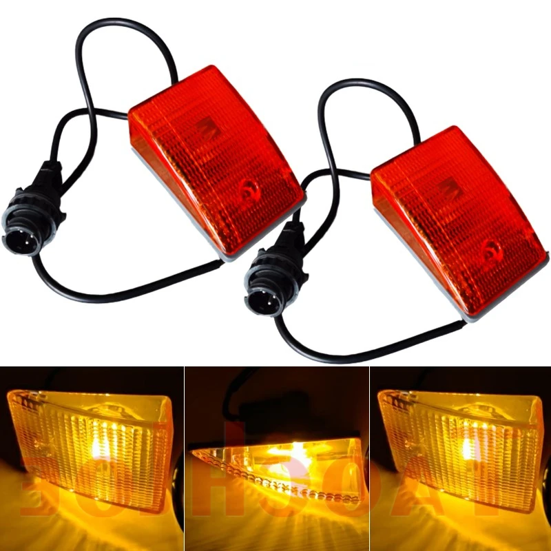 1 Pair 24V Corner Lights For Mercedes Benz Actros Truck Side Turn Signal OEM 9418200521 9418200921 Accessories Parts