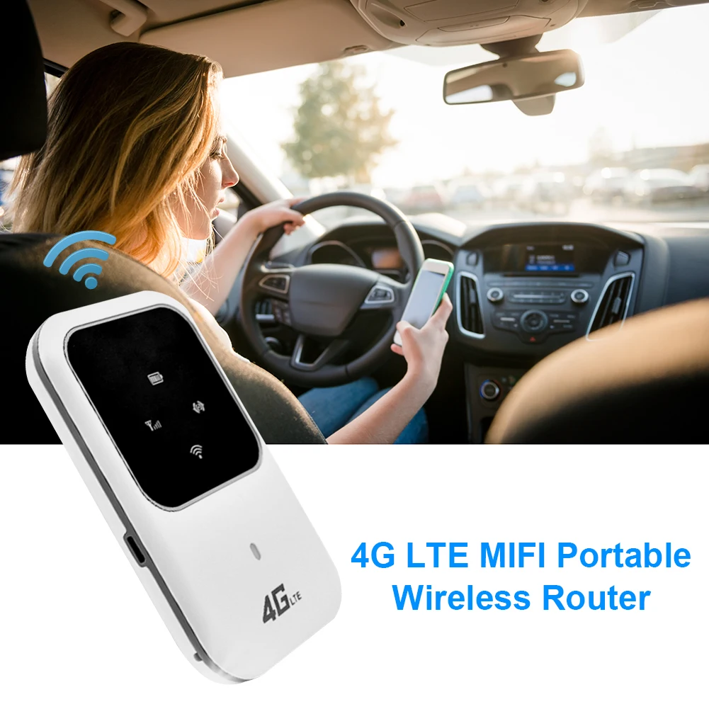 4G LTE Routers Portable Car Mobile Pocket 2.4G Wireless Router 100Mbps Hotspot SIM 4G-FDD WiFi Modem 802.11 b/g/n