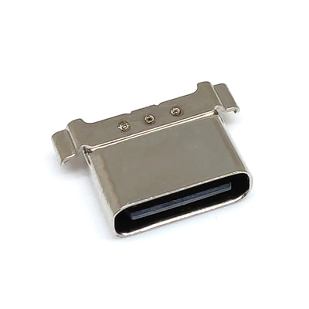 2 Buah 5 Buah Tahan Air Perempuan 12 Pin Soket Konektor Mikro USB Tipe C 3.1 Penempatan SMD DIP untuk Desain PCB DIY Arus Tinggi Chargin