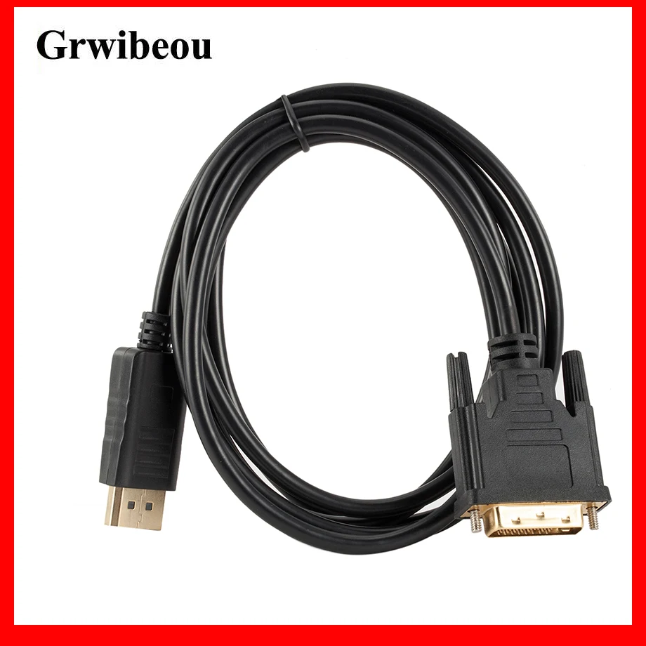 GRWIBEOU DP displayport auf DVI Konverter kabel 1,8 M DP zu DVI adapter kabel konverter Displayport in zu DVI heraus für Dell Asus