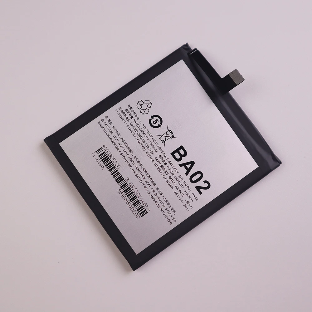 Meizu High Quality 100% Original Battery 3100mAh BA02 For Meizu Meilan M3E Mobile Phone Batteries+Free tools