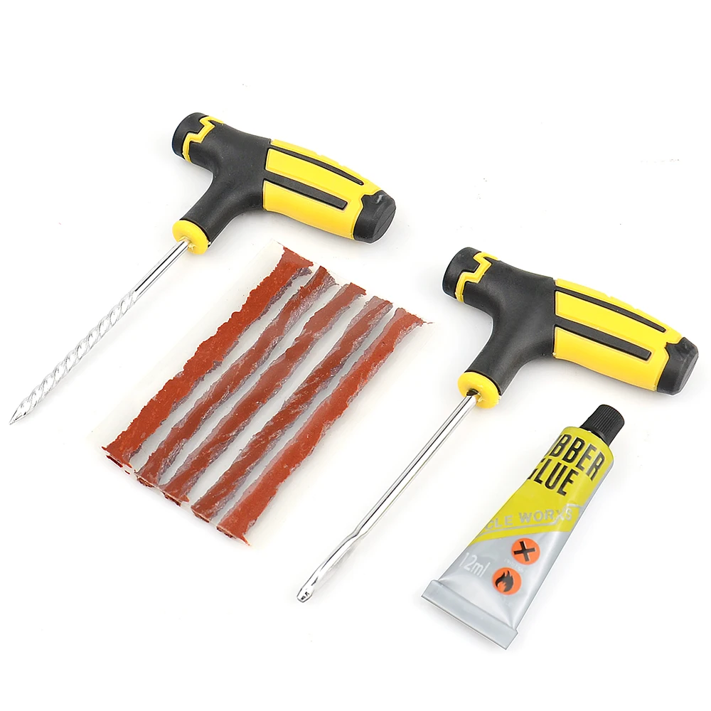 Car Tire Repair Kit Car Bike Auto Tubeless Tire Tyre Puncture Plug Repair Tool Kit Tool Car Accessories