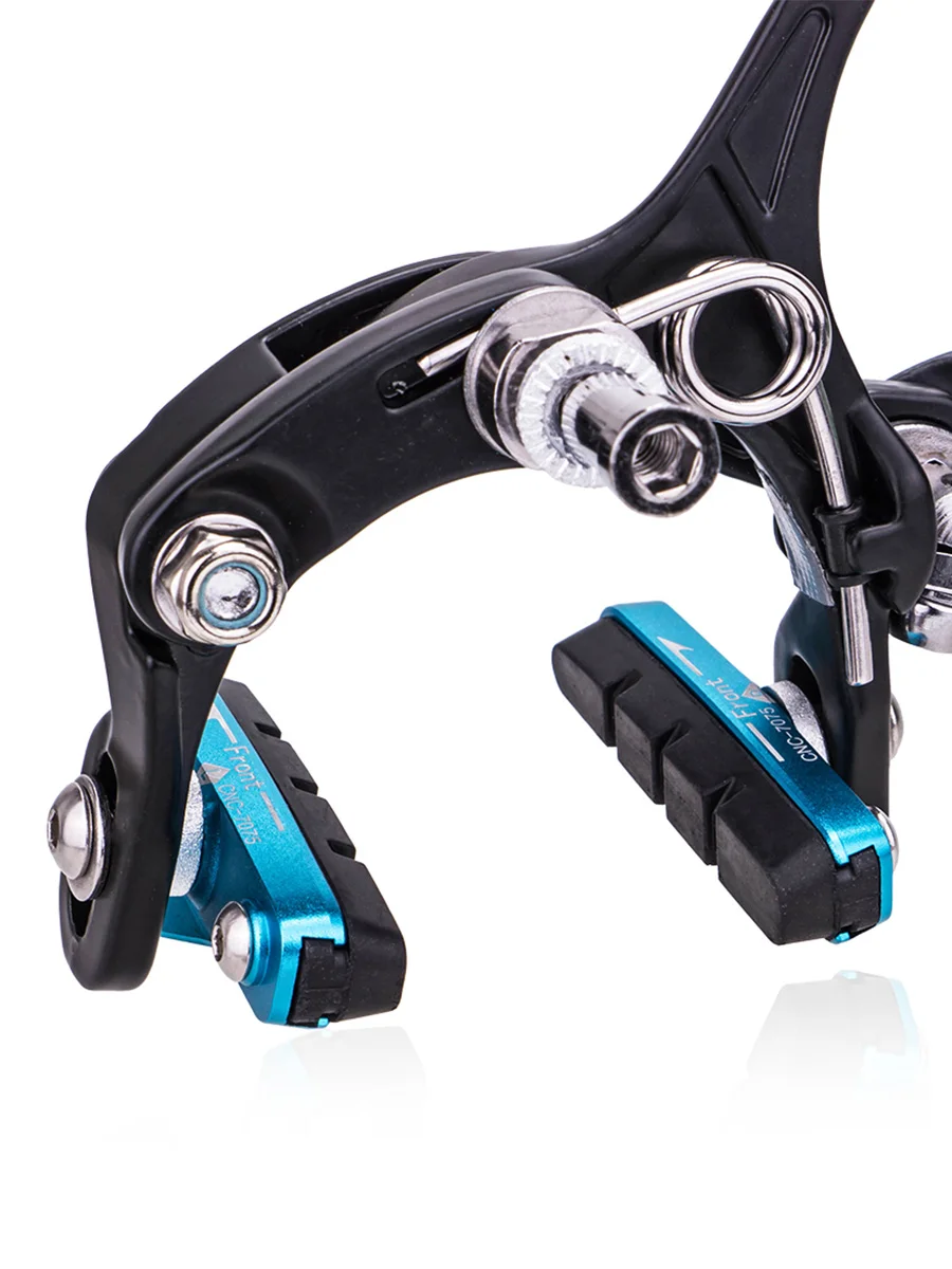 AliExpress ZTTO Replaceable Road Bike Caliper Brake Pads 1Pair Lightweight Rubber Braking Shoes with CNC Aluminum Shell for Carbon Part