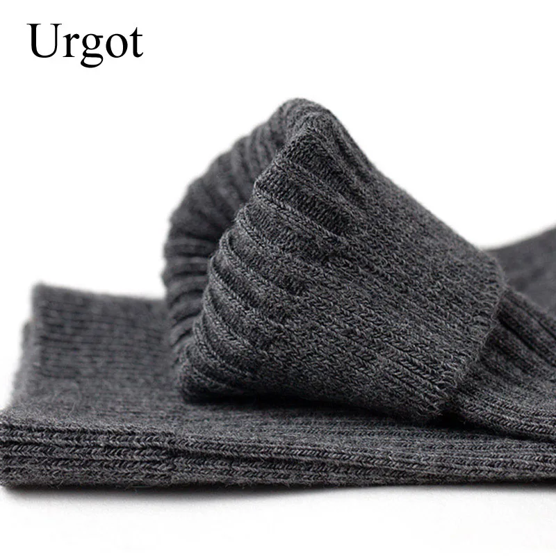 Urgot 3 Pairs Men Quality Socks Genuine Nano Silver Deodorant Long Tube Men\'s Socks Male Combed Cotton Meias Calcetines Hombre