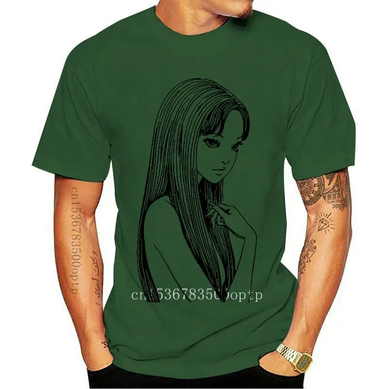 Fashion Sleeves Cotton T-Shirt Tomie Junji Ito Uzumaki Manga Anime Guro Japan Japanese Suehiro Maruo Custom Cool Tees