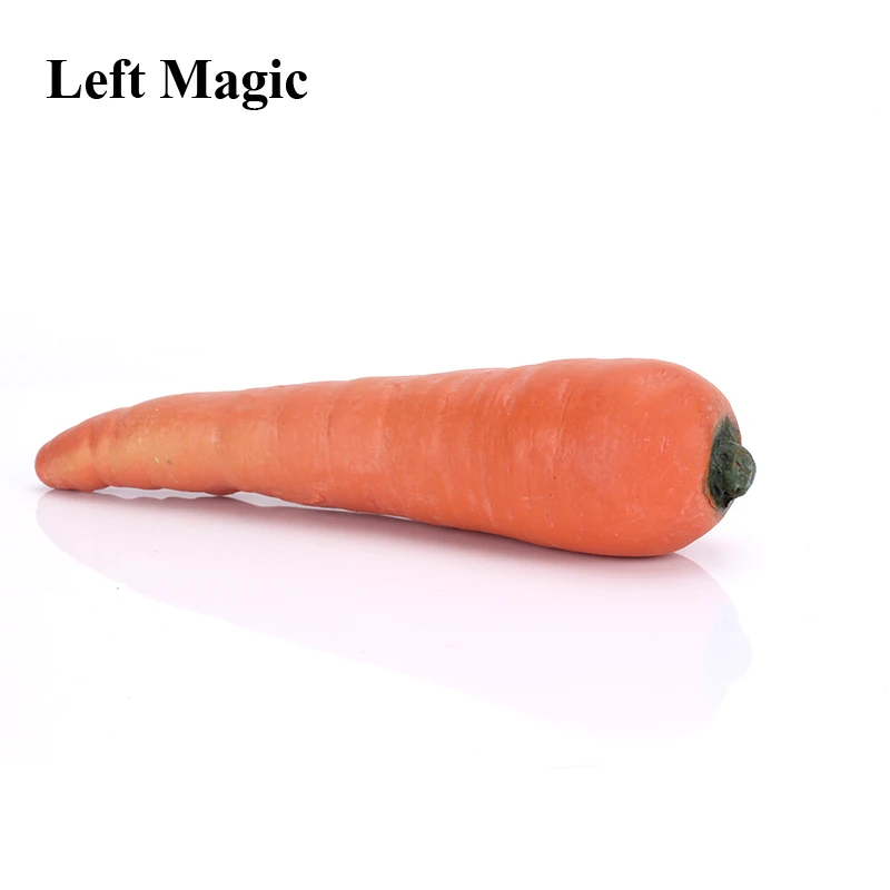 Rubber Fake Carrot From Empty Hand Imitation Vanishing / Appearing Carrot Magic Tricks Magician Stage Gimmick Illusion Comedy