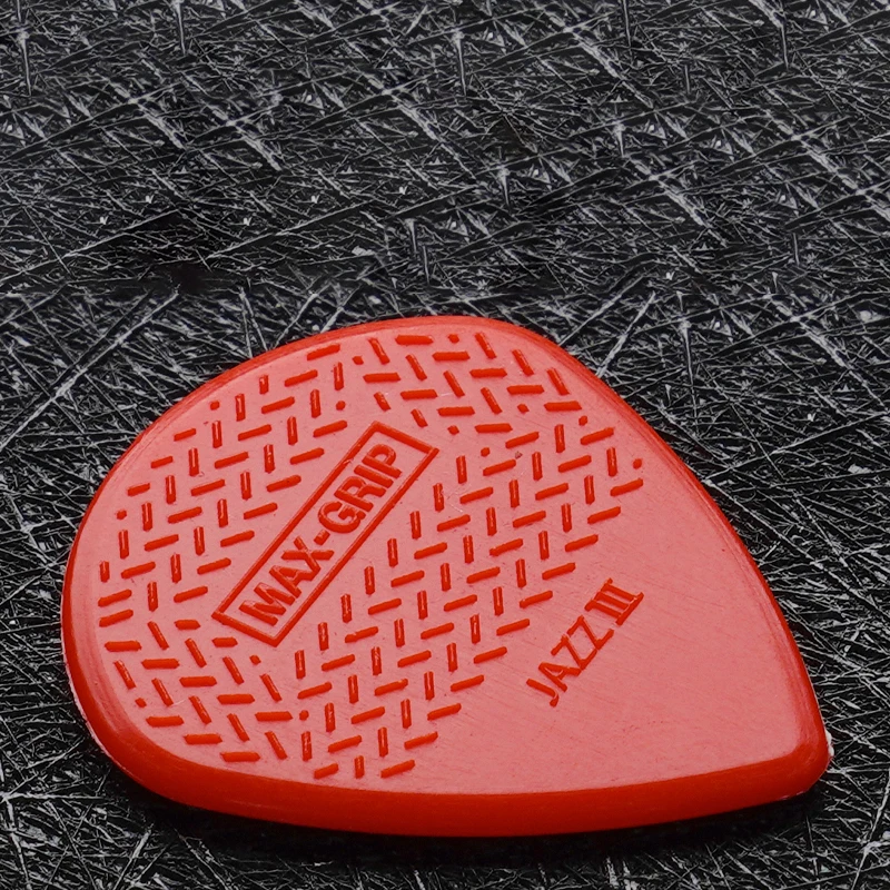 Dunlop    Pick. 471R3 MAX-GRIP JAZZ 3 nylon material non-slip/wear-resistant acoustic/electric guitar picks. 1.38mm thickness.