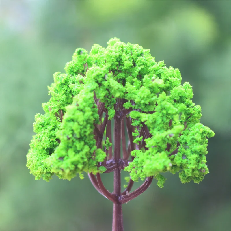 BEAUFORT Miniature Multicolour Tree Pine Red Maple Cherry Tree Mushroom  Micro Landscape Succulent Ornaments Plant Decoration