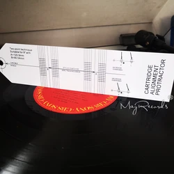 Cartridge Alignment Ruler Protractor LP Vinyl Turntable Phonograph Pickup Calibration Distance Gauge Protractor Adjustment Acces