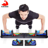 KoKossi 9 in 1 Push Up Rack Board Men Women Fitness Exercise Push-up Stands Body Building Training System Home Gym Fitness