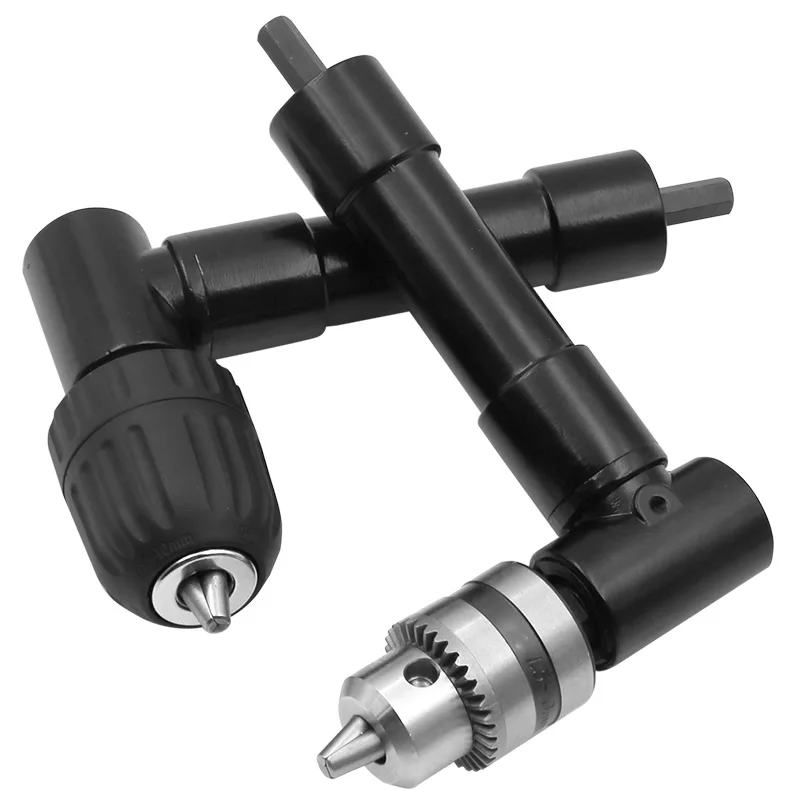90 gradi Ad Angolo Retto trapano Elettrico Keyless mandrino a tre griffe angolo Trapano a Percussione Adattatore Ad Angolo Retto Bend Adattatore di Estensione