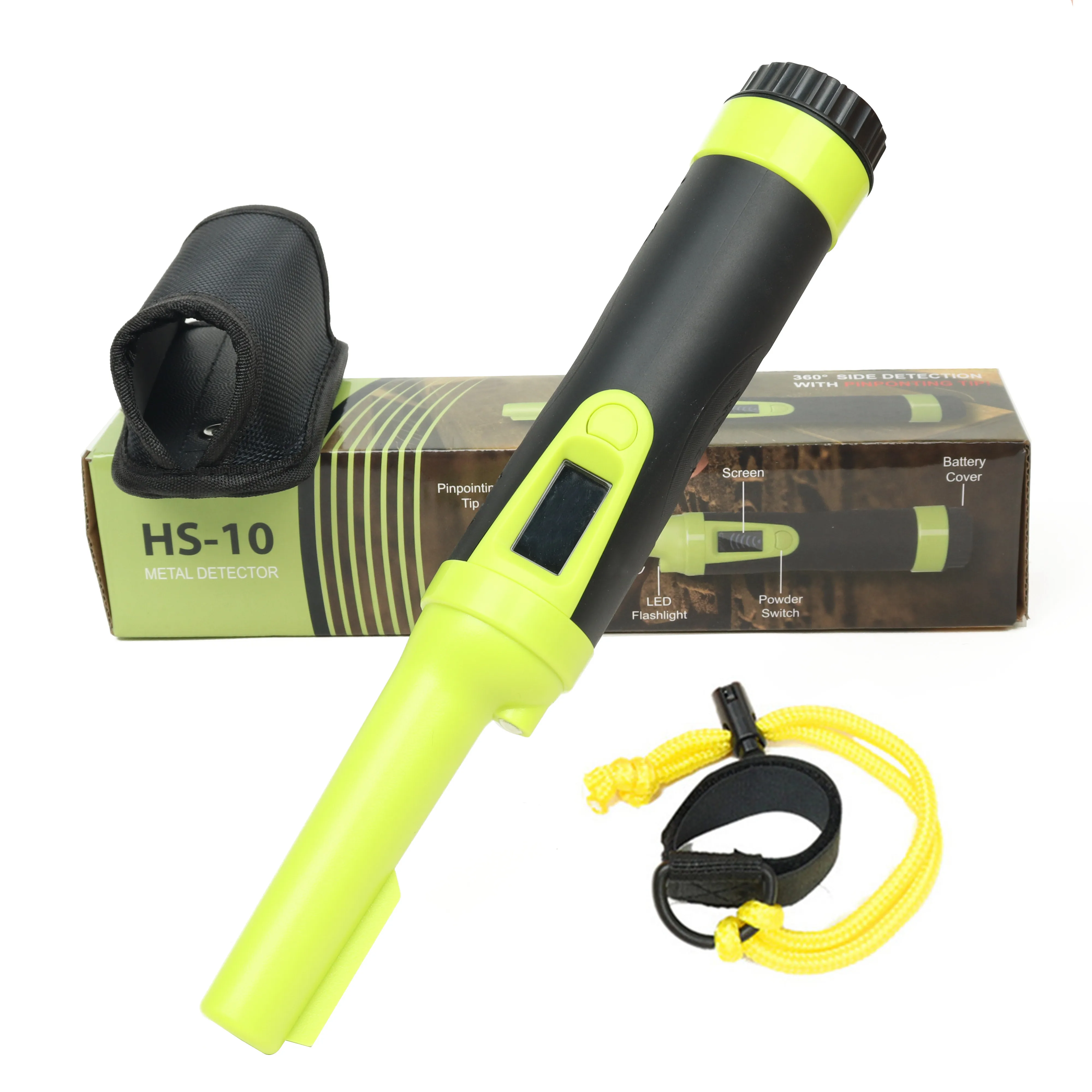 LCD Display Handheld Metal Detector HS-10 High Sensitive Waterproof Pinpointer Three Modes