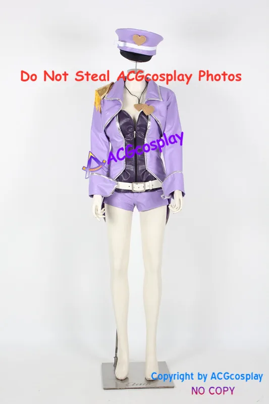 League of Legends pop star Ahri Cosplay Costume faux leather made include hat and ornaments acgcosplay costume