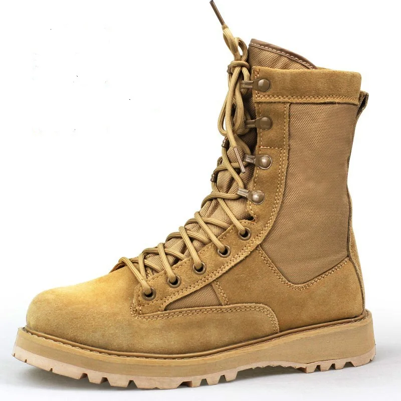 2024 Original Product US Army Sand Battle Desert  Summer Air Vent Army Mountaineering Boots Special Commando men