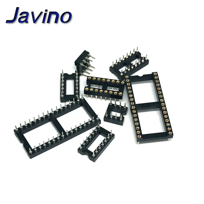 10PCS/lot IC Sockets DIP6 DIP8 DIP14 DIP16 DIP18 DIP20 DIP28 DIP40 pins Connector DIP Socket 6 8 14 16 18 20 24 28 40 pin