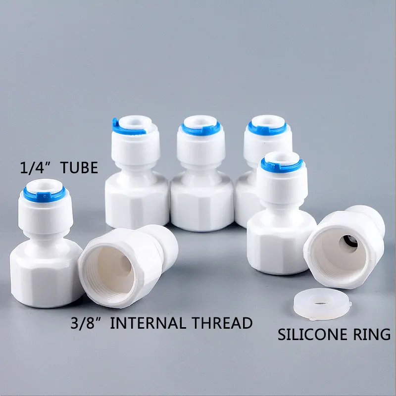 RO Water Purifiers 2546 diameter 16MM Straight plastic pipe Quick Connector Fitting internal thread 3/8