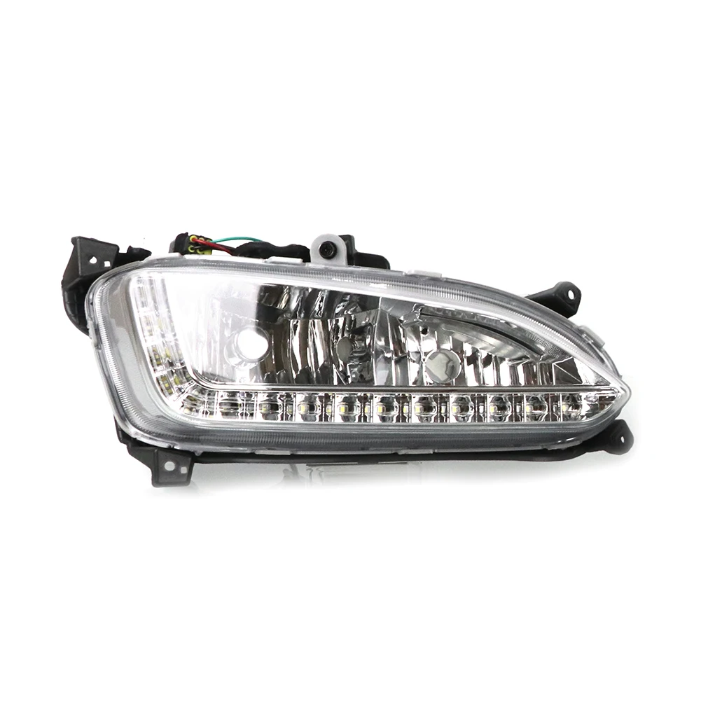 1pcs Car Front LED DRL Daytime Running Light Fog Lamp Right/Left For Hyundai IX45 Santa Fe 2013 2014 2015