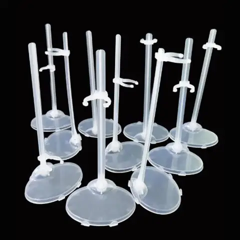 6/12 Pcs Translucence Doll Stands Figure Display Holder High Quality Toy Model Accessories For Doll 1/6 Kids Gifts