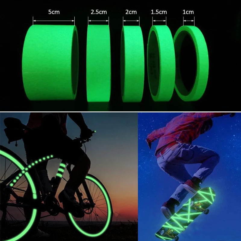 Luminous Tape Self Adhesive Glow In The Dark Stage Decorative  Warning Stickers