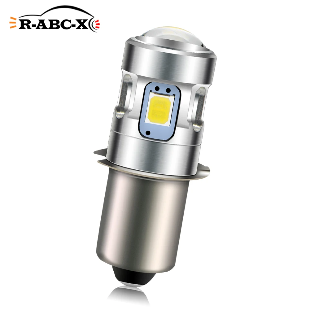 RUIANDSION P13.5S PR2 9mm 전구, 2D 3D 4D Maglite 손전등 교체 LED, 6000K, 4300K, 3V, 6V, 4.5V, 2835SMD, 500Lm 비극성, 1 개