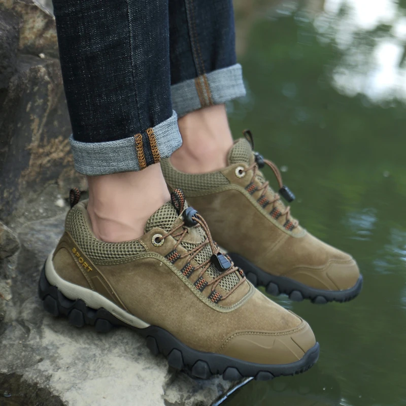 SMS Outdoor Hiking Shoes Non-slip Wear Resistant Breathable Splashproof Climbing Sneaker Trekking Hunting Tourism Mountain Shoes