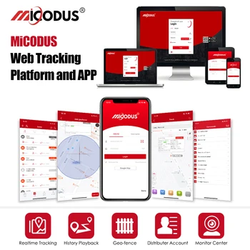 MICODUS-Plateforme de suivi GPS, pour modèle GPS MV720/LK720...