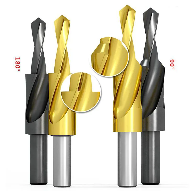 90/180 Degree M35 Cobalt/HSS Counterbore Twist Step Drill Bit For Metal Steel Drilling Hole And Chamfering M3M4M5M6M8M10M12