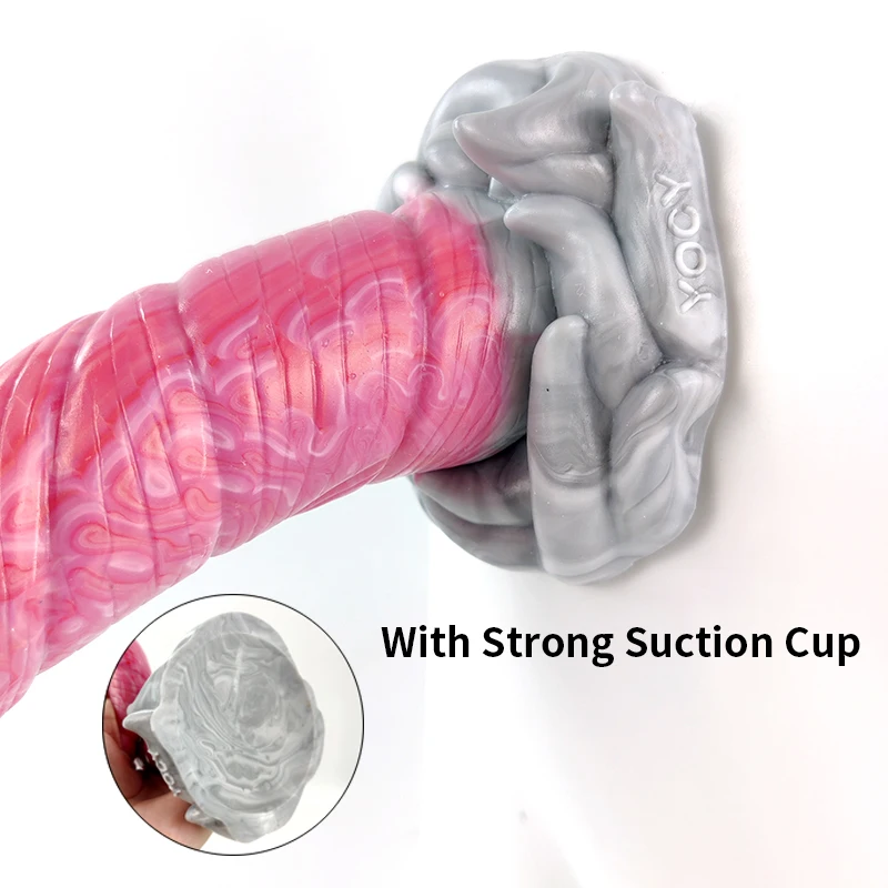 YOCY 45*5 CM Anal Plug Unicorn Fantasy Long Dildo Silicone Soft Butt Plug With Suction Cup Sex Toy For Couples Anus SM Game