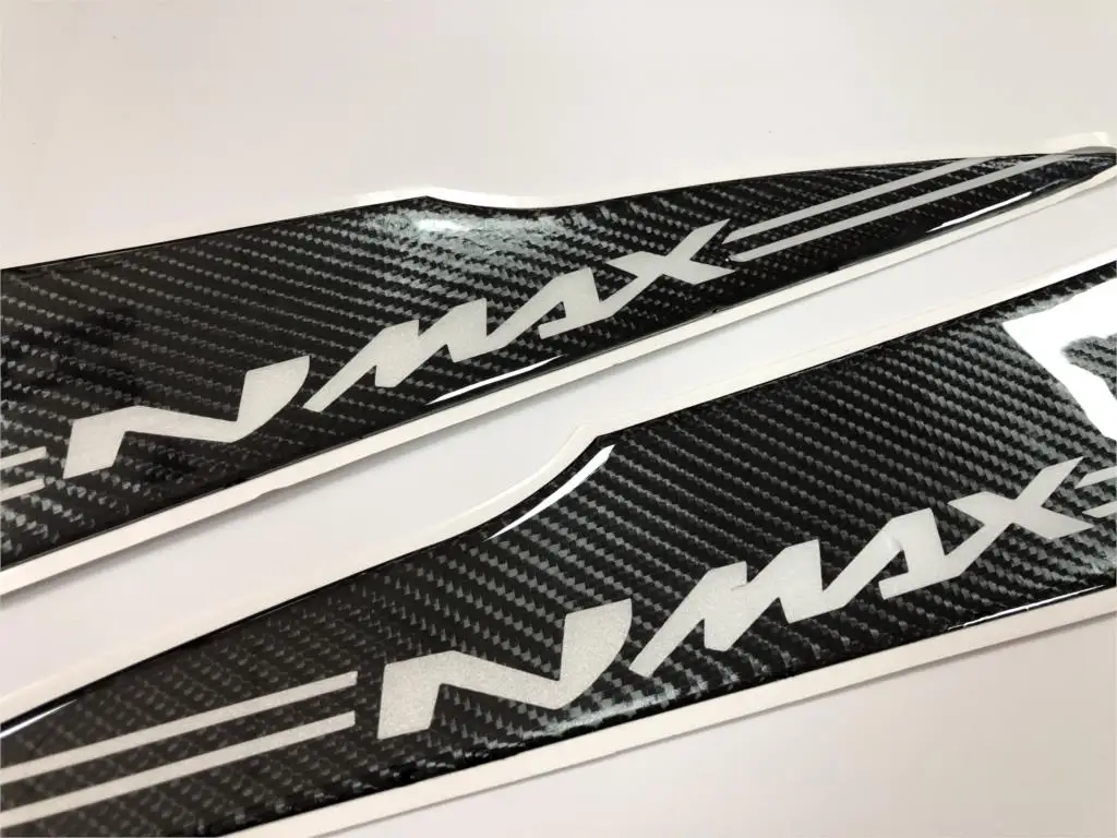 Motorcycle Protector 3D Carbon Fibre Resin Decals Tank Pad Sticker Fit For YAMAHA N MAX 155 NMAX 155