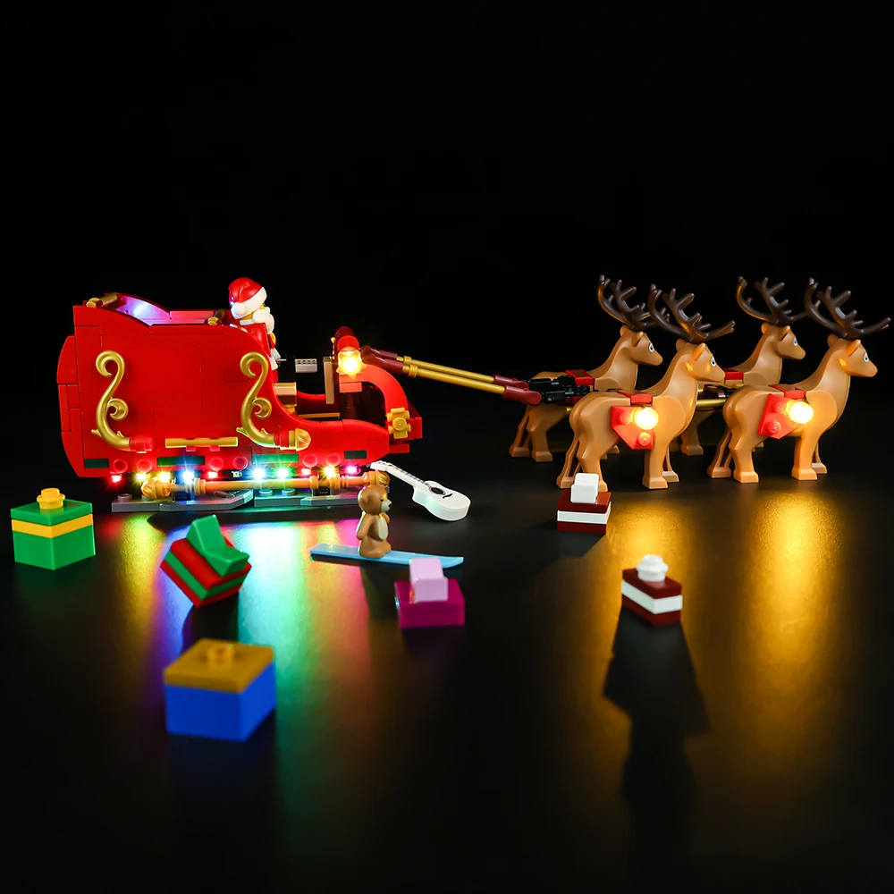 LED Light Kit For 40499 Santa’s Sleigh Christmas Series Children\'s Gifts DIY Toy Set (Not Including Building Blocks)