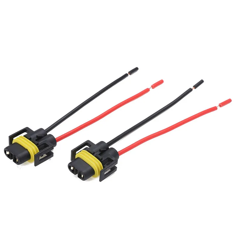 2Pcs H8 H9 H11 Wiring Harness Socket Car Wire Connector Cable Plug Adapter for Foglight Head Light Lamp Bulb Light