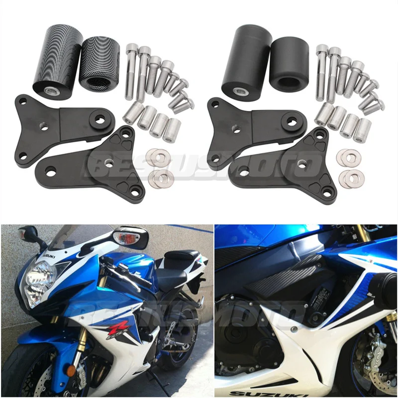 Moto No Cut Frame Sliders Crash Falling Protection pour Suzuki GSXRfemale GSXR750 GSX-R GSPoly 600 750 2011-2023 2012 2013 2014