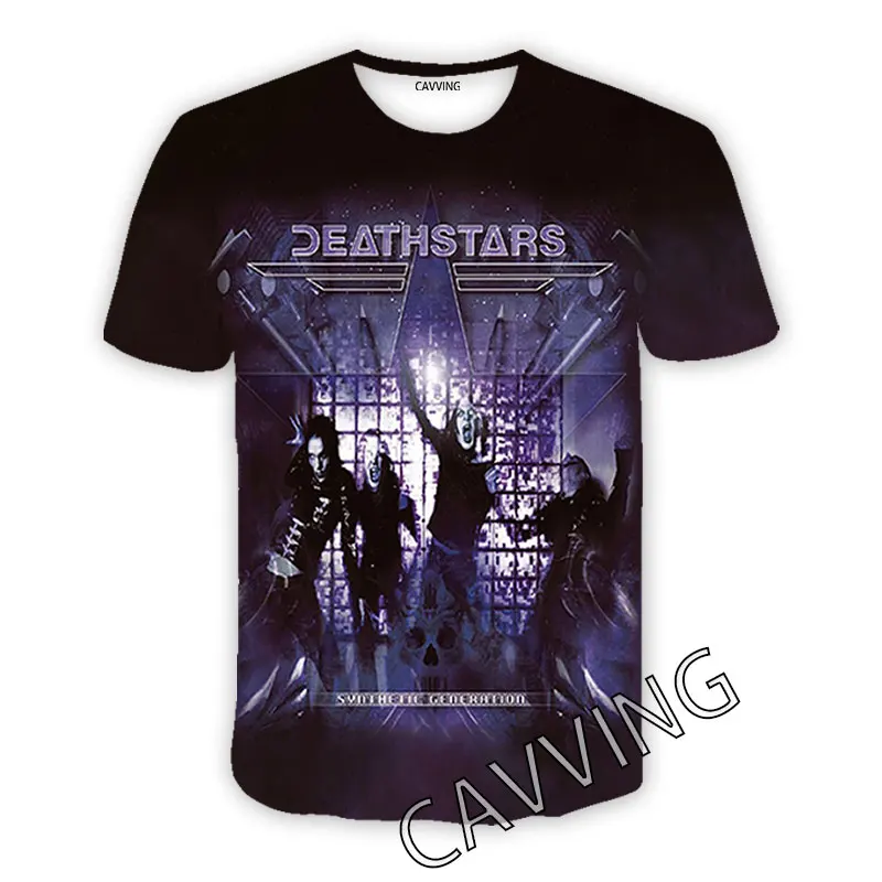 CAVVING 3D Printed  DEATHSTARS  Band  Casual T-shirts  Hip Hop Tee Shirts Harajuku Styles Tops Clothing for Men/women