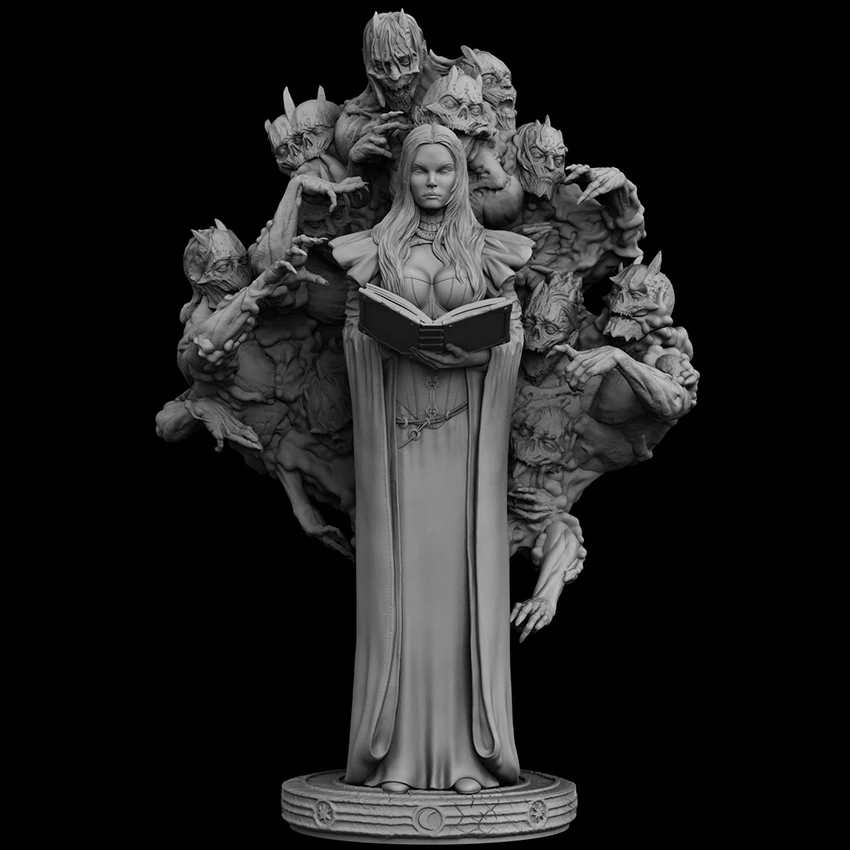 

1/24 ancient fantasy woman officer stand (WITH BASE ) Resin figure Model kits Miniature gk Unassembly Unpainted