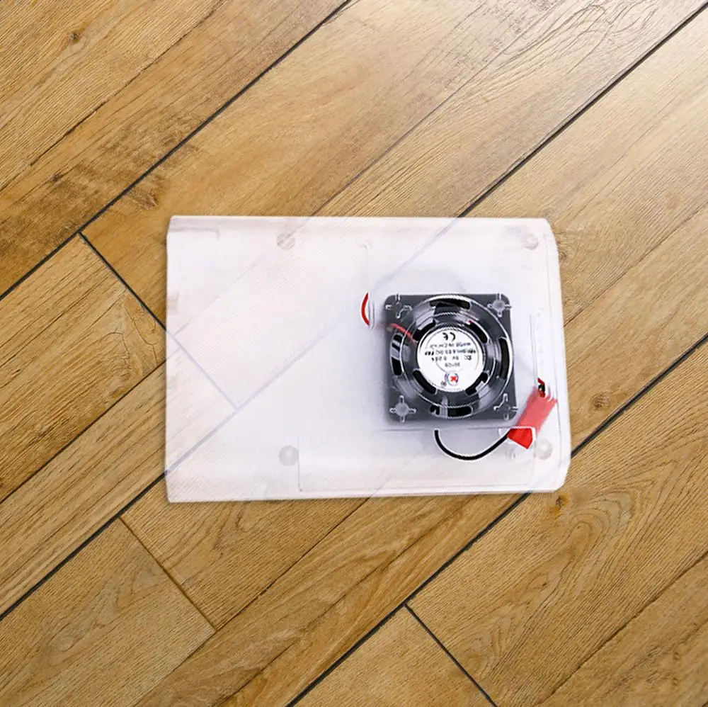 Raspberry Pi 4 Fall ABS Fall Box Gehäuse Shell + Paarung 5V Lüfter für Raspberry Pi 4 Modell B Pi 4B Pi4 (Installierbar fan)