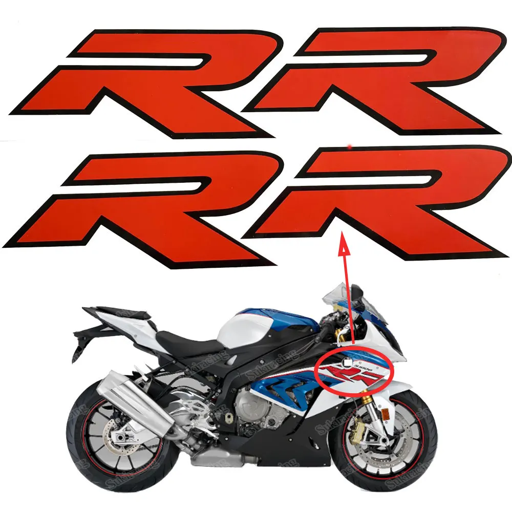 S1000RR Motorcycle Upper Fairing Decals Stickers For BMW S1000RR S1000 RR S 1000 RR Red and Black Stickers