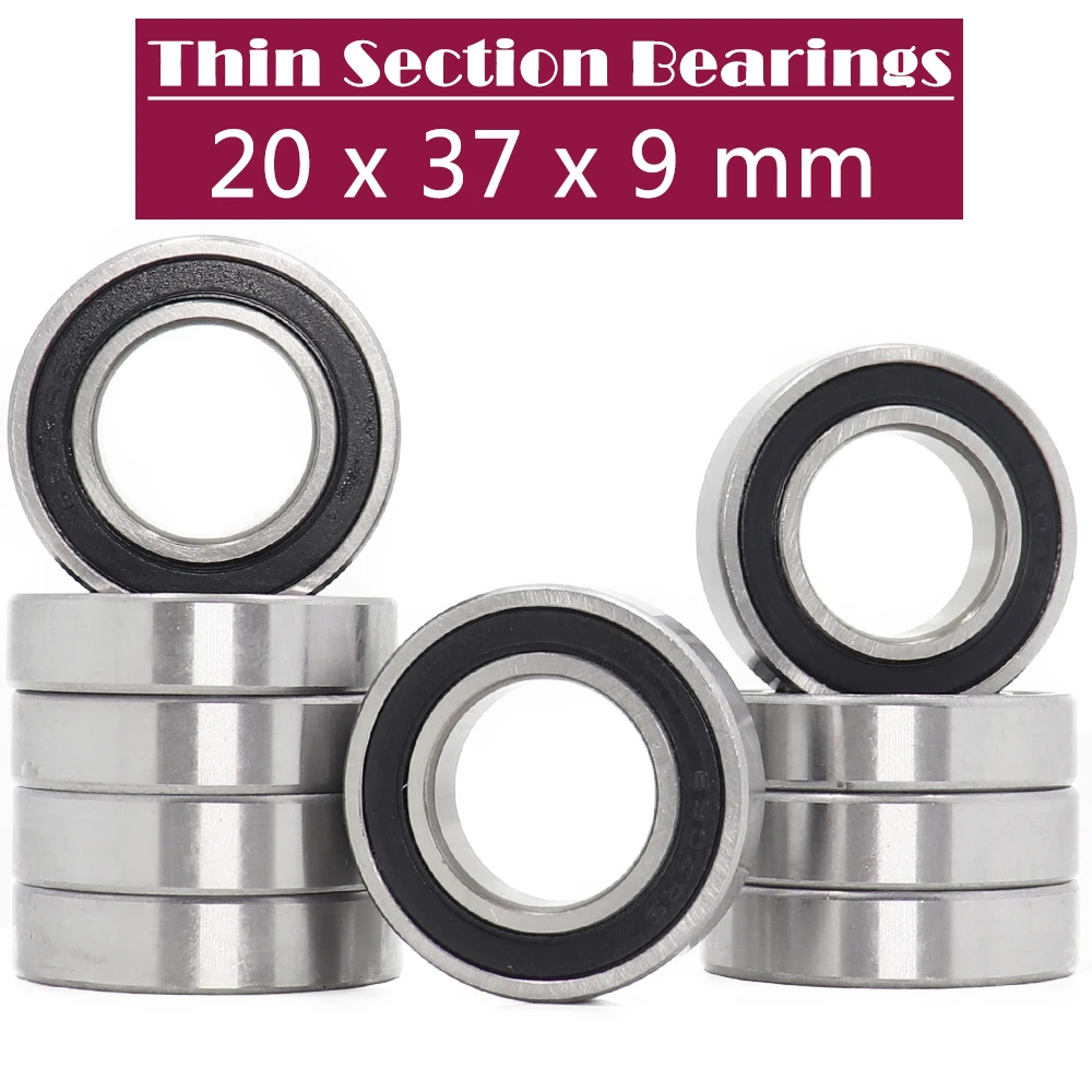 6904-2RS Bearing ( 10 PCS ) 20*37*9 mm Thin Section 6904 2RS Ball Bearings 6904RS 61904 RS