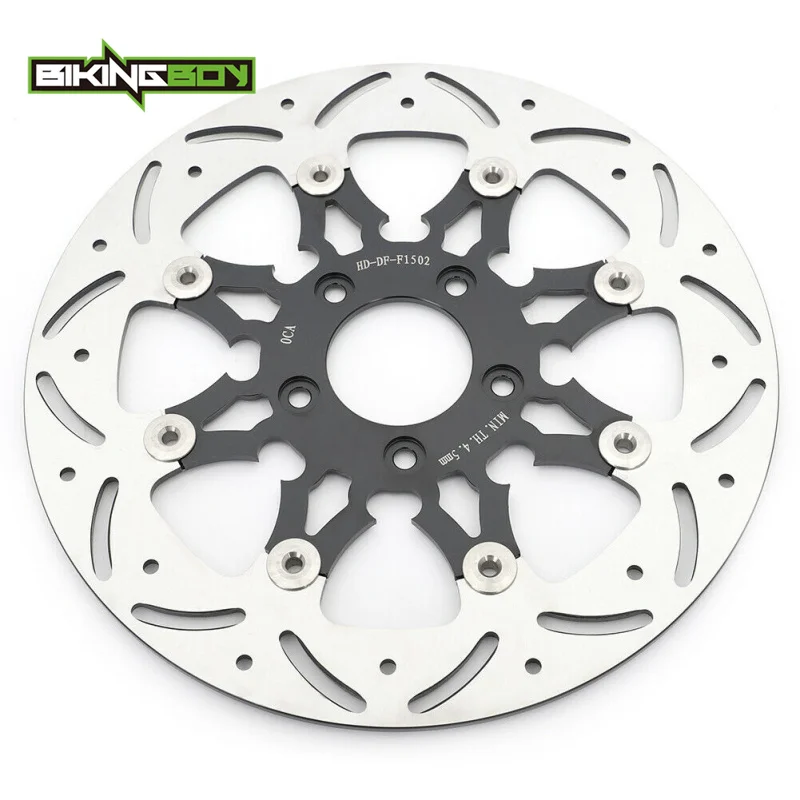 BIKINGBOY XLH 883 XL883 Hugger XL 53 XL1200S 00-03 XL883L XL883N XL883R XL1200C XL1200L 07 08 09 10 Front Brake Disc Disk Rotor