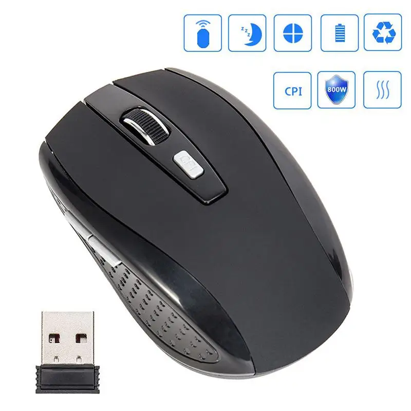 Mini Smart Portable 2.4G Wireless Optical Mouse Mice USB Receiver For Computer PC Laptop Accessories Universal Mouse