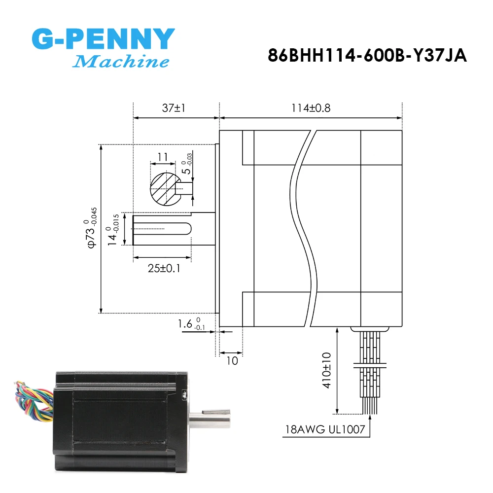 G-penny nema34 cnc schrittmotor 86*114mm 8,7 n. m 6a l = 114mm schrittmotor für cnc gravier maschine 3d drucker