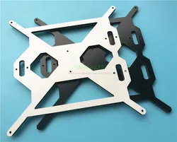 Prusa I3 mk2 6mm thick Aluminium composite heated bed plate Y carriage tray with RJ4JP-01-08 CNC for Reprap Prusa 3D printer