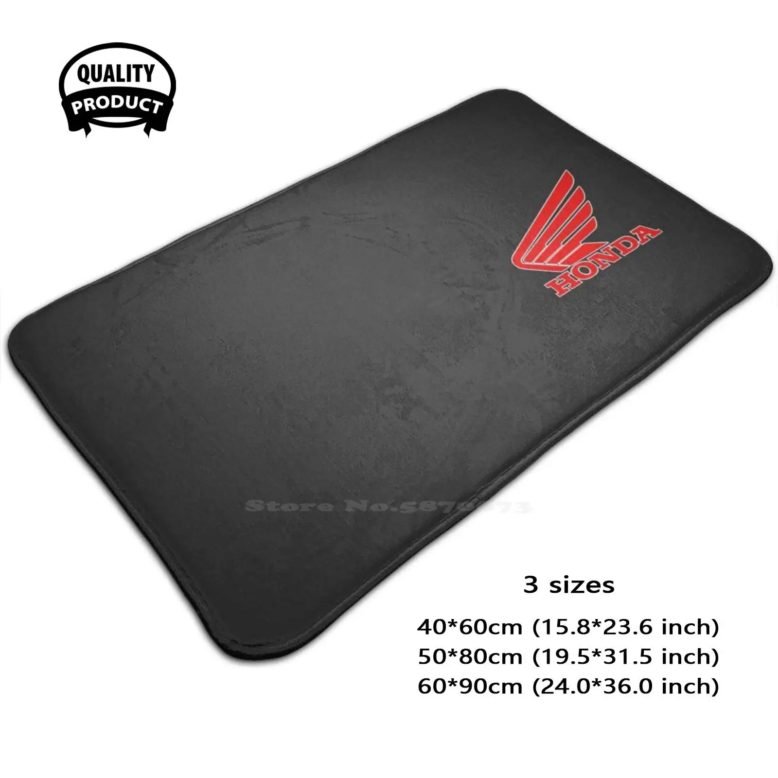 Bike Logo Design Soft Cushion Home Carpet Door Mat Car Rug Logo Car Motorsport Engines Civic R Lover Car Logo Phonecase Fast