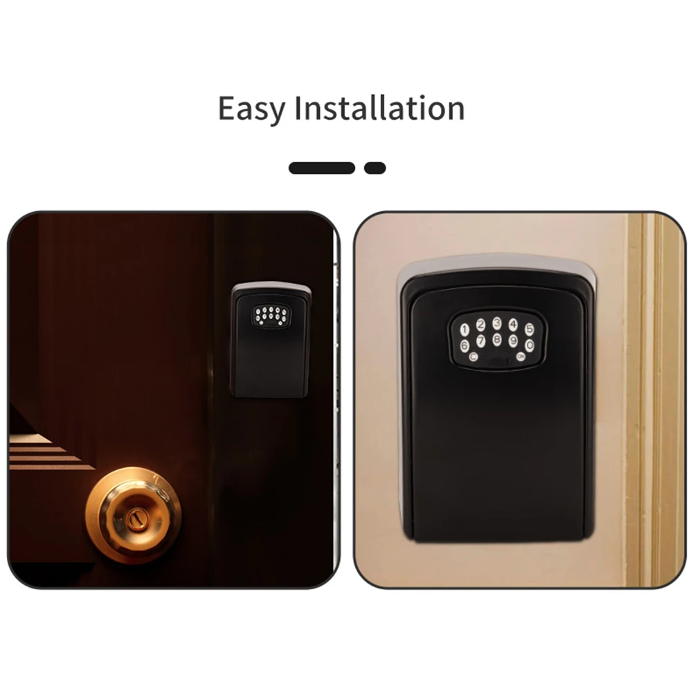 ใหม่สมาร์ทคีย์ล็อคกล่อง Tuya Wall Mount Smart Home Key ตู้เซฟ Weatherproof สําหรับสถานที่ก่อสร้างโฮมสเตย์ Apartment