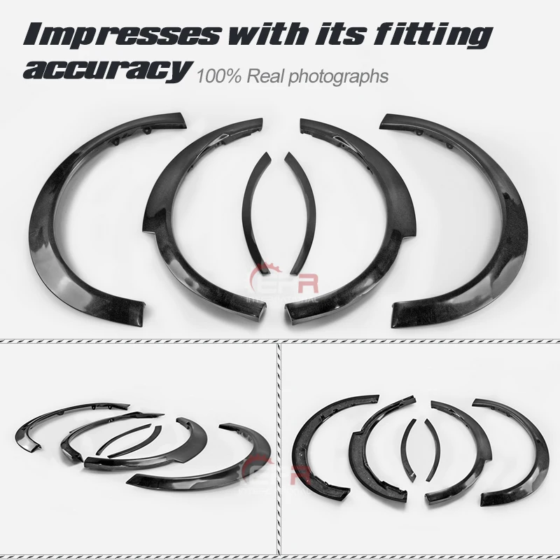 

ATS Style FRP Unpainted Fiber Glass Fiber Wide Fender Set(10mm wider & 15mm lowered) CHR Wheel Arch Kit For Toyota 2017 On CH-R